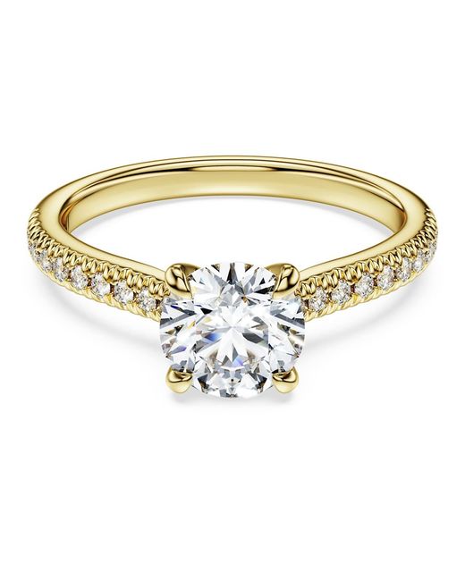 Swarovski Metallic Eternity Solitaire Ring