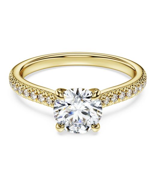 Swarovski Metallic Eternity Solitaire Ring