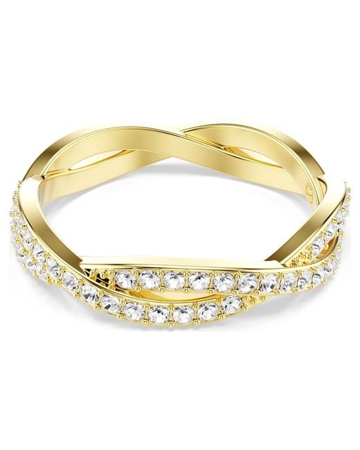 Anillo infinity, pavé Swarovski de color Metallic