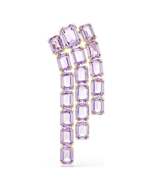 Swarovski Purple Millenia Octagon-Cut Crystal Brooch