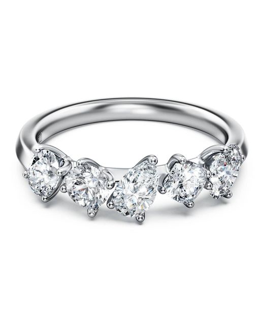 Swarovski Metallic Galaxy Ring, Lab-Grown Diamonds 1 Ct Tw, Mixed Shapes, 14K