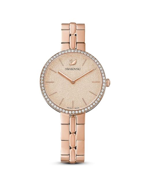Swarovski Natural Cosmopolitan Watch, Swiss Made, Metal Bracelet, Rose-Tone Finish