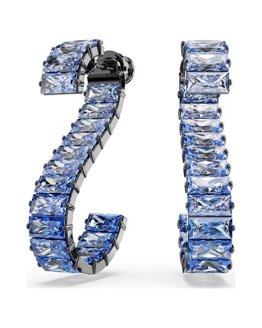 Swarovski Blue Matrix Drop Earrings