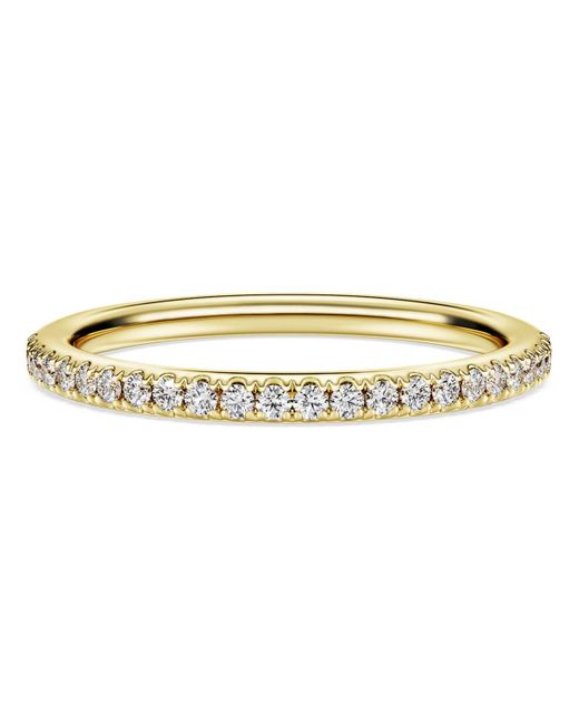 Swarovski Metallic Eternity bandring, im labor gezüchteter diamanten 0,2 ct tw, rundschliff, 18k gelbgold
