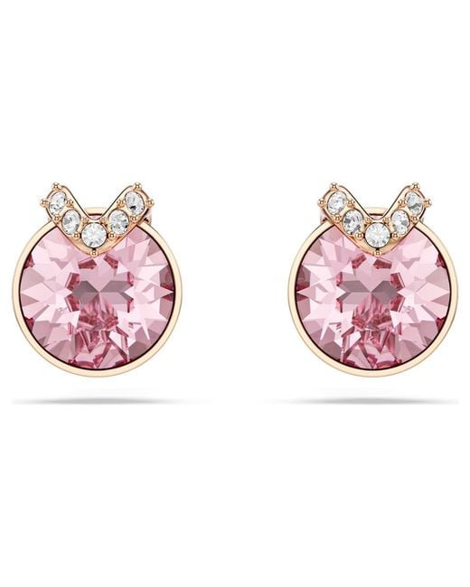 Swarovski Pink Bella Stud Earrings