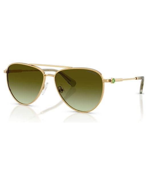 Swarovski Green Sunglasses