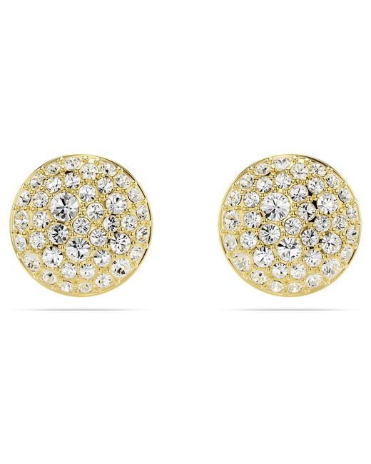 Swarovski Metallic Sublima Stud Earrings, 18K Finish