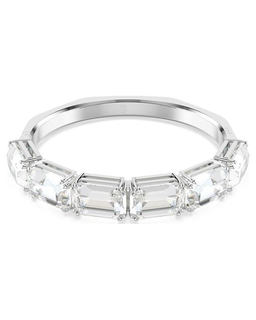 Swarovski Metallic Millenia Bangle, Octagon Cut, Rhodium Plated