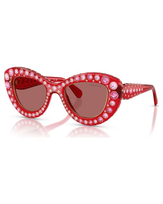 Swarovski Red Sunglasses