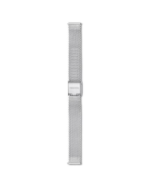 Swarovski White Watch Strap, 13 Mm (0.51" Width, Metal, Stainless Steel