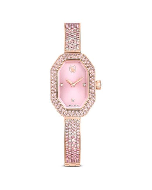 Swarovski Pink Dextera Bangle Watch