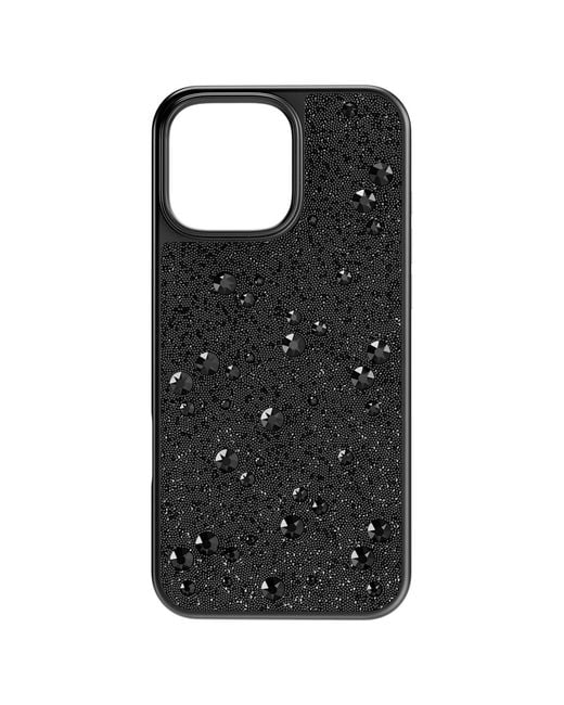 Swarovski Black High Smartphone Case, Scattered Design, Iphone 16 Pro Max