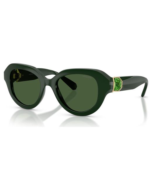 Swarovski Green Sunglasses