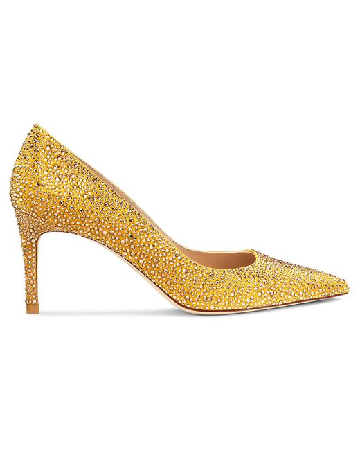 Escarpin stuart weitzman stuart power shine Swarovski en coloris Metallic