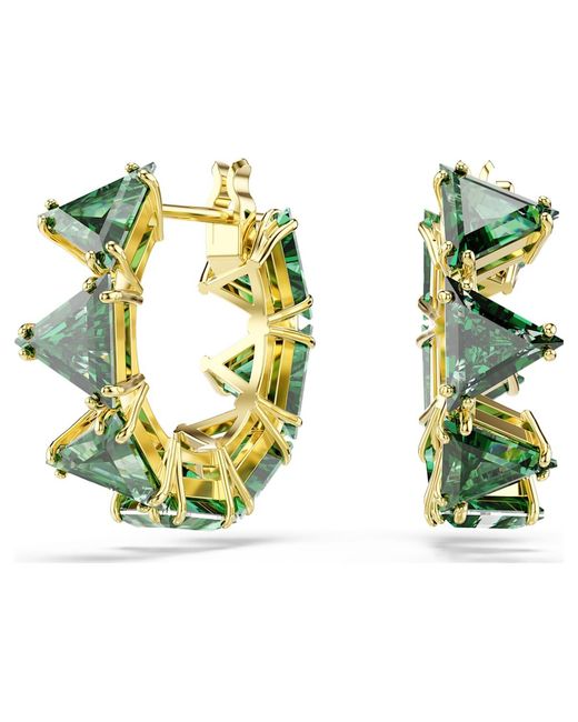 Swarovski Blue Matrix Hoop Earrings
