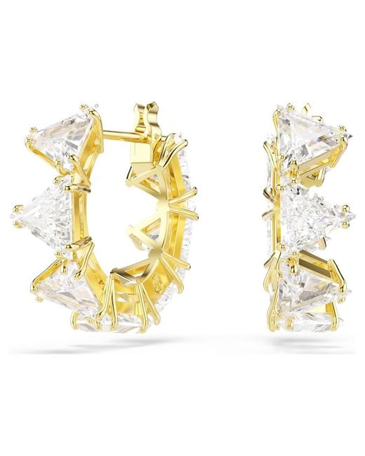 Swarovski Metallic Matrix Hoop Earrings