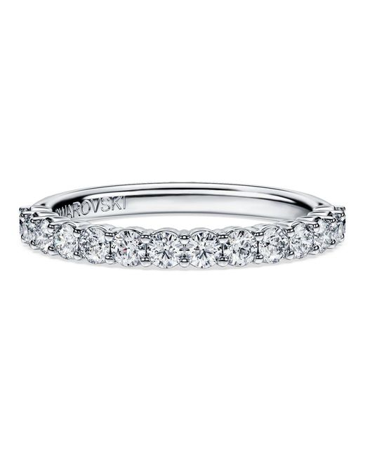 Swarovski Metallic Eternity Band Ring, Lab-Grown Diamonds 0.5 Ct Tw, Round Shape, 14K