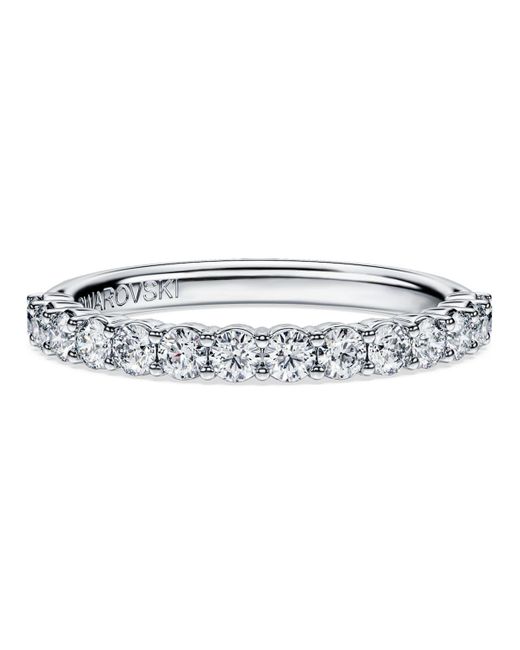 Anello a fascia eternity, diamanti creati in laboratorio 0,5 ct tw, oro di Swarovski in Metallic