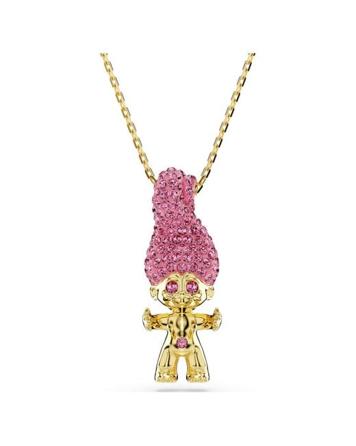 Swarovski Metallic Good Luck Trolls Pendant