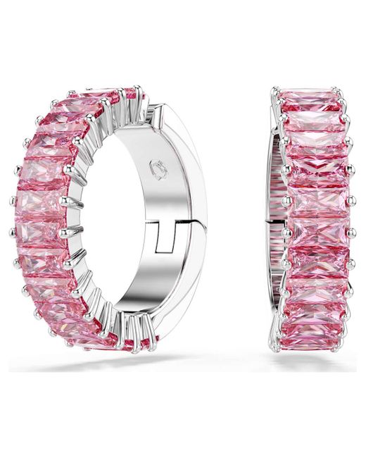 Swarovski Pink Matrix Ear Cuffs