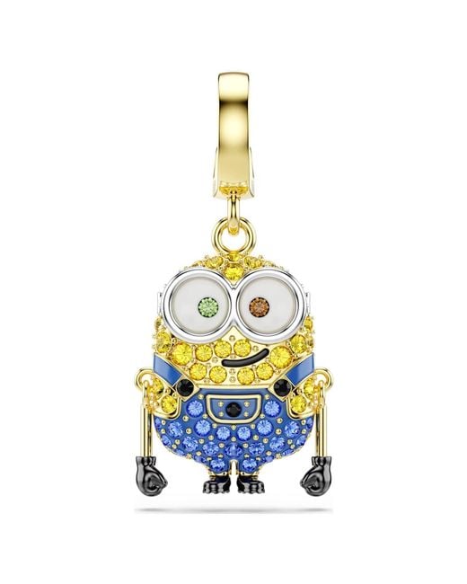 Swarovski White Minions Bob Charm