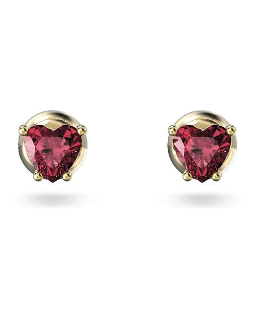 Swarovski Pink Stilla Stud Earrings