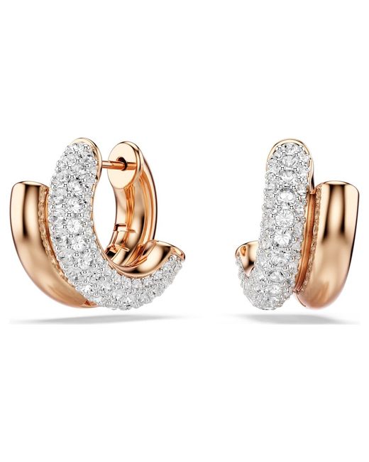 Swarovski Metallic Dextera Hoop Earrings