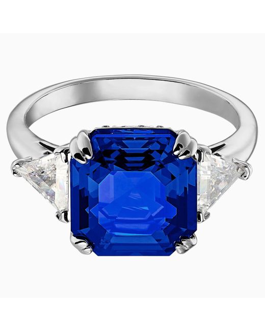 Swarovski Blue Attract Cocktail Ring