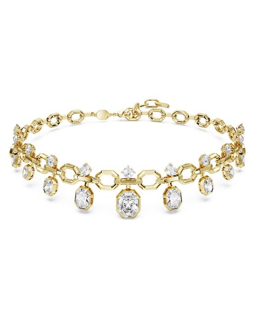 Swarovski Metallic Octagon Necklace, Lab-Grown Diamonds 18.39 Ct Tw, Mixed Shapes, 18K
