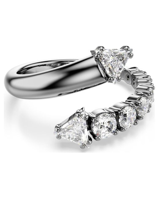 Bague ouverte sublima, tailles variées Swarovski en coloris Metallic