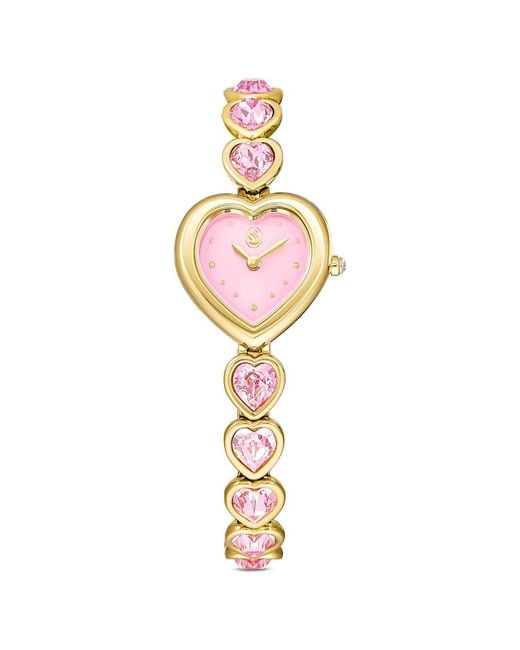 Swarovski Pink Idyllia Heart Watch
