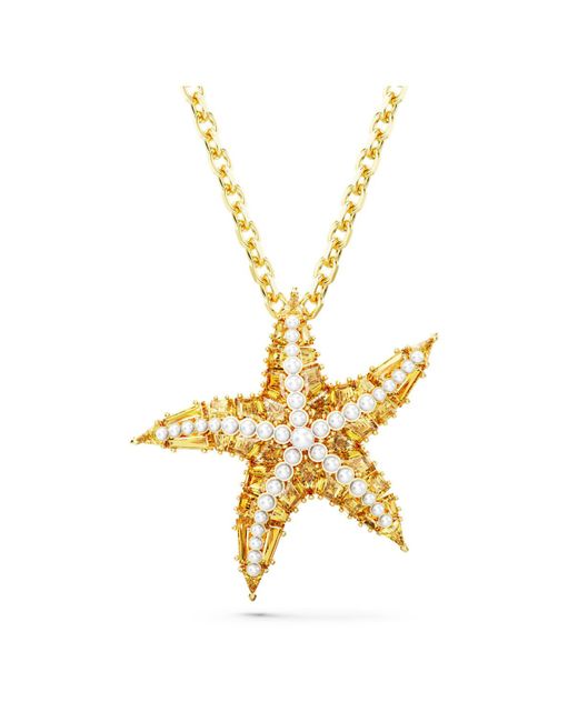 Swarovski Metallic Idyllia anhänger, kristallperlen, seestern