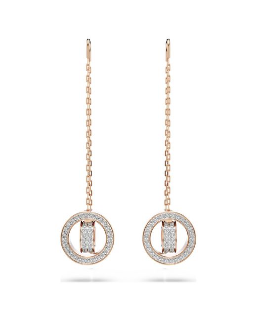 Pendientes dextera, pavé Swarovski de color Metallic