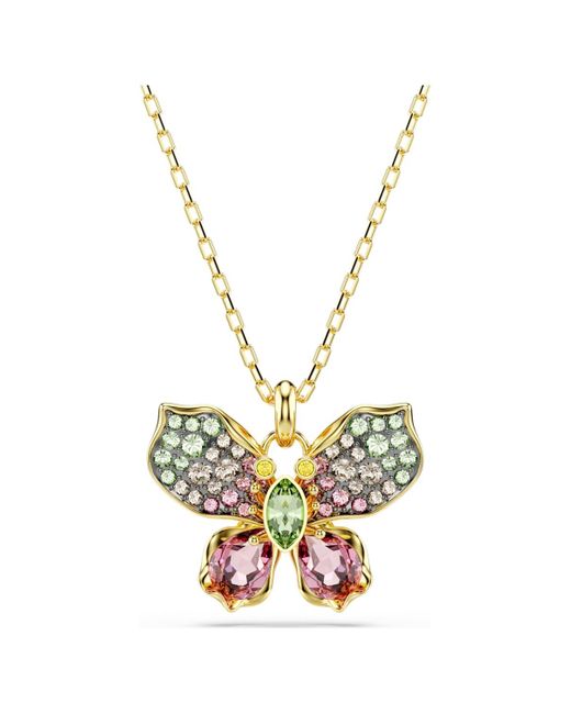 Swarovski Metallic Idyllia anhänger, verschiedene schliffe, pavé, schmetterling