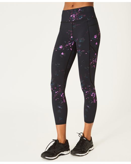 Sweaty Betty Zero Gravity High Waisted 7/8 Running Leggings in Black | Lyst