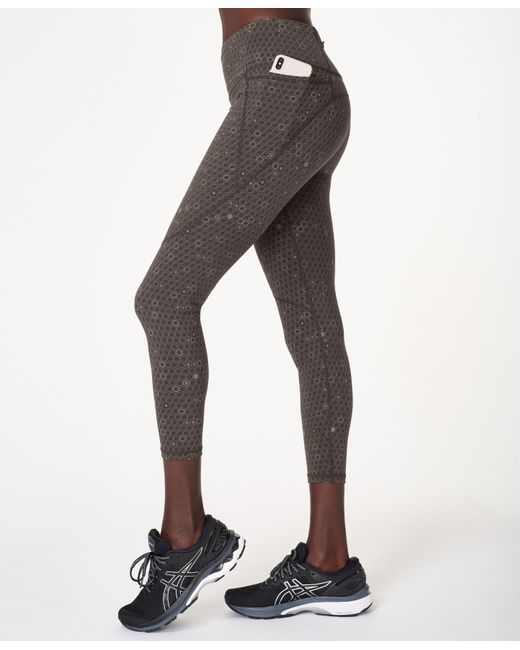 Sweaty Betty Power Reflective 7/8 Workout Leggings in Gray Lyst