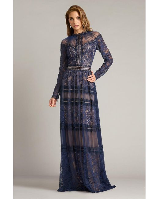 tadashi shoji navy blue lace dress Tadashi Shoji Navy Blue Satin Cocktail Sheath Dress Lace Cap Sleeves Size 8