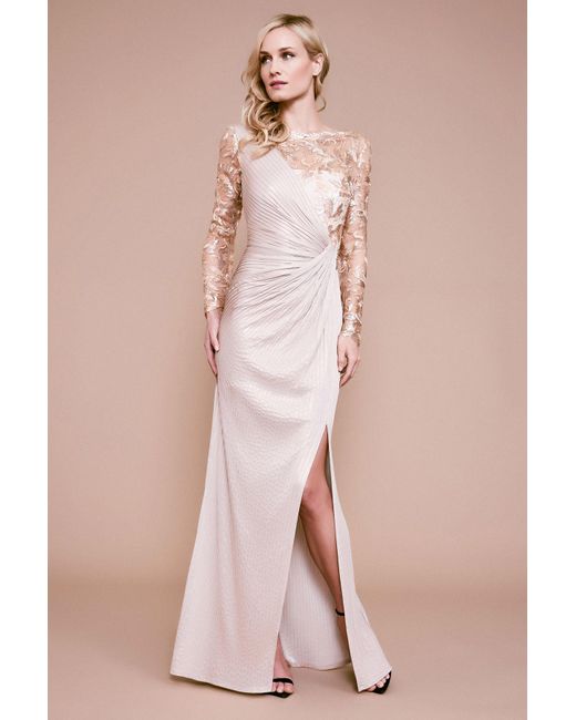 Tadashi Shoji Long Sleeve Gown Sale Online, UP TO 54% OFF | www 