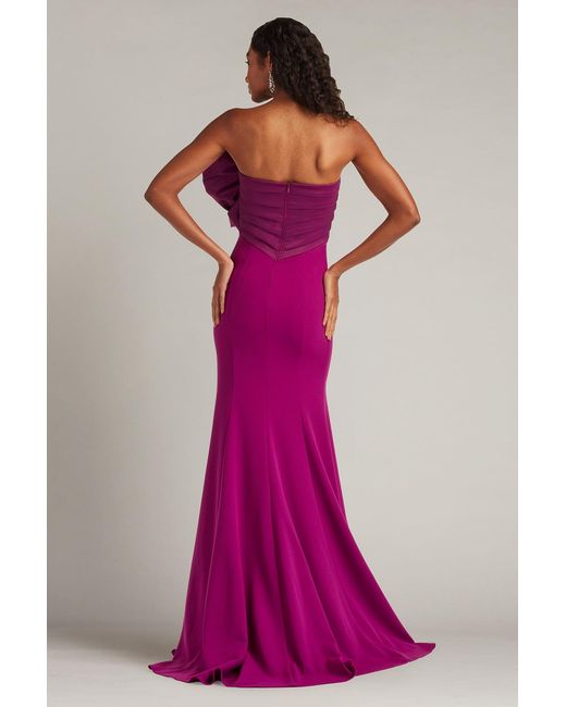 Tadashi Shoji Pink Breton Sculpted Bow Gown-Magen