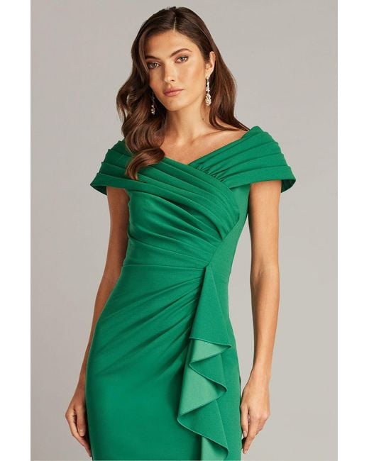 green velvet dress v neck Anaya With Love Recycled Mint Waterfall Ruffle Cowl Neck Cami Maxi Dre –  Maya Deluxe