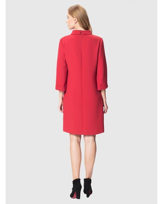 roman red dress