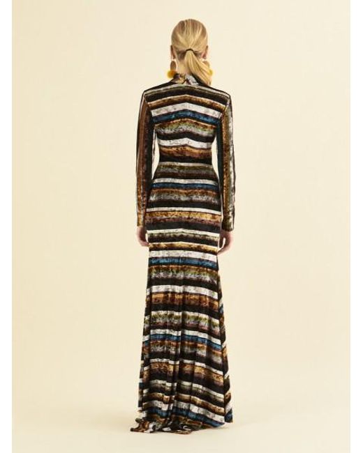 roman velvet dress