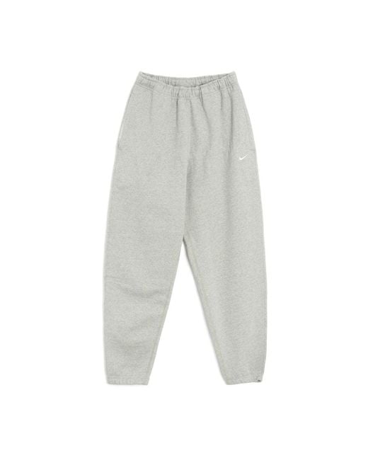Nike Solo Swoosh Fleece Pant 'grey' in Gray for Men | Lyst