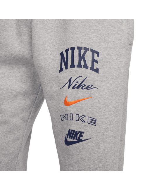 Nike Club Fleece Cuffed Pant 'dark Grey Heather' in Gray for Men Lyst