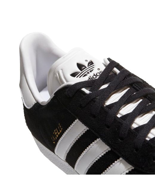 mens black gazelle trainers