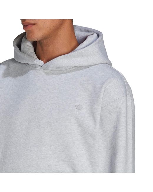 adidas Contempo Pullover Hoodie 'light Grey Heather' in White for Men | Lyst