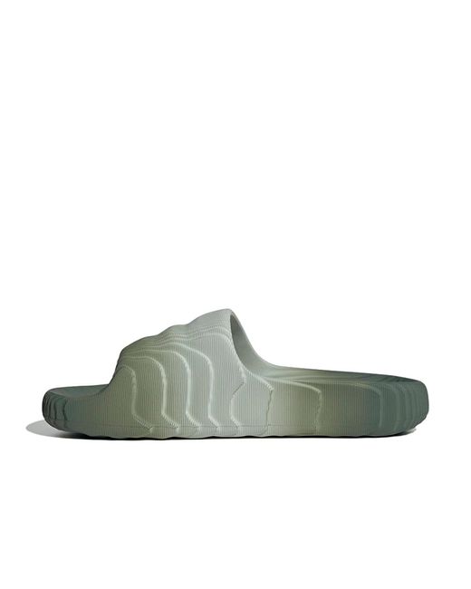 adidas Adilette 22 'wonder Silver' in Green | Lyst
