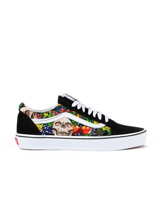 Vans U Old Skool 'fruit Skull' in Blue | Lyst