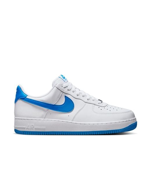 mens white and blue air force 1