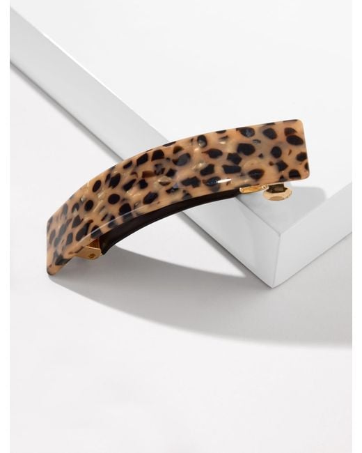 Talbots Gray Tricolor Cheetah Barrette